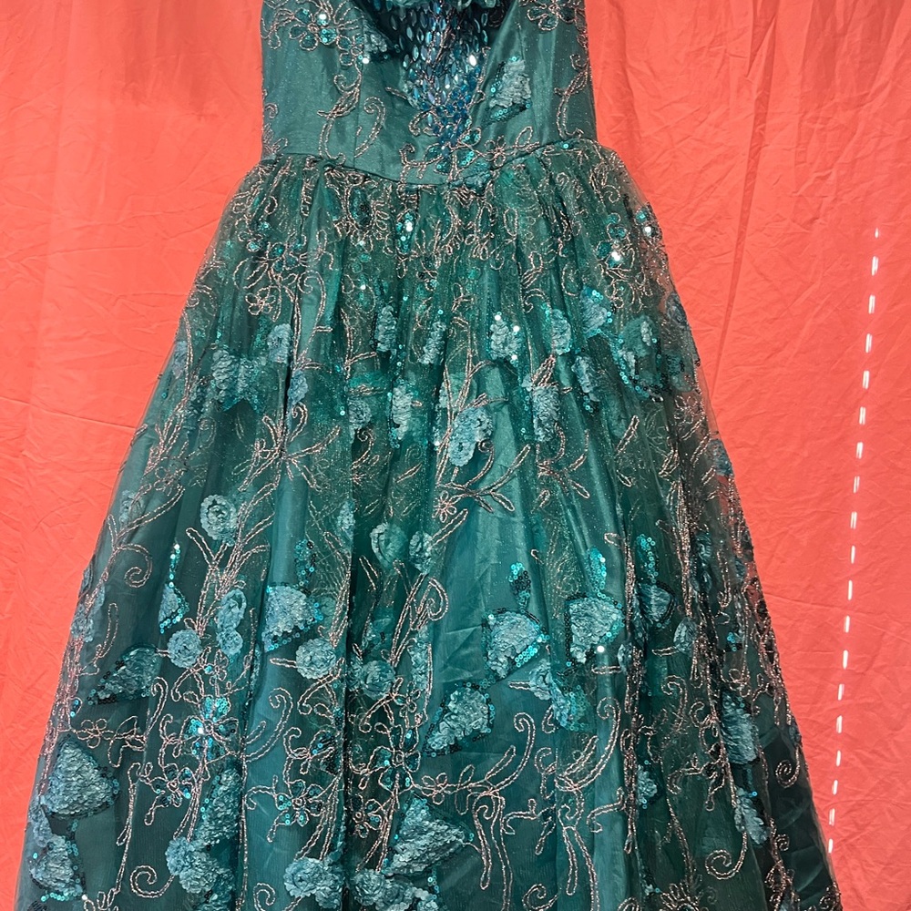 Elegant Teal Kids Dress